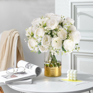 <span class=keywords><strong>Bouquet</strong></span> <span class=keywords><strong>de</strong></span> mariage en pivoines roses artificielles, fleurs en soie réalistes, <span class=keywords><strong>bouquet</strong></span> <span class=keywords><strong>de</strong></span> <span class=keywords><strong>mariée</strong></span> pour la cérémonie - Product Image 5
