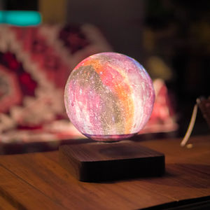 चुंबकीय समतल चंद्रमा लैंप 3 डी प्रिंटिंग फ्लोटिंग लुआ लैंप लेवेटिंग आकाशगंगा-चंद्रमा रचनात्मक घर सजावट - Product Image 4