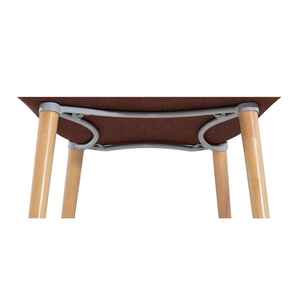 Chaise de salle à manger moderne en tissu siège en PP avec pieds en <span class=keywords><strong>bois</strong></span> design nordique pour salon café restaurant <span class=keywords><strong>fauteuil</strong></span> confortable - Product Image 6