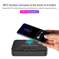 Adaptateur audio sans fil stéréo BT200 NFC pour récepteur 5.0, prise AUX 3,5 mm RCA, lecture intelligente de clé USB, kit voiture, haut-parleur en plastique