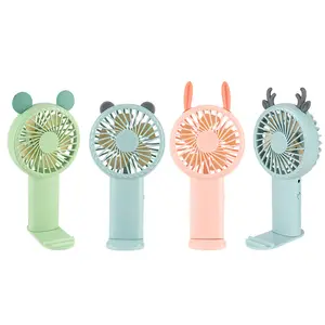 New Arrival Big Size Summer Cartoon Shape Portable Rechargeable Desktop Mini Table Handheld Usb Fans For Gifts