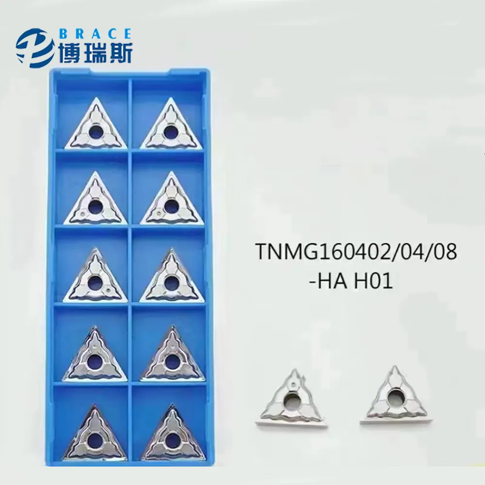 Dreieck Hartmetall Wolfram Einsätze CNC Schneidwerk zeuge TNMG160404 TNMG160408 TNMG1604012 Dreh messer