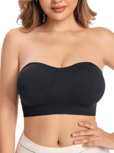 <span class=keywords><strong>Reggiseno</strong></span> a fascia <span class=keywords><strong>senza</strong></span> fili e <span class=keywords><strong>senza</strong></span> cuciture da donna, all'ingrosso per fabbriche, con spalline invisibili antiscivolo e cuscinetti rimovibili - Product Image 2