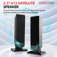 Microlab FC570BT Bluetooth 3-Kanal-Lautsprecher Subwoofer Diskreter Verstärker für Optischen/Koaxial-/AUX-Eingang Hi-Res Audio Leistungsstark