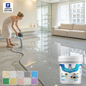 Pintura epoxi al por mayor para pisos de arena coloreada, autonivelante, revestimiento sin juntas, uso doméstico, resistente al desgaste, procedente de China. - Product Image 1