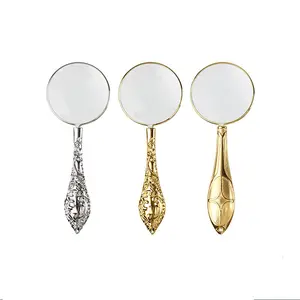 यूरोपीय शैली 5x ऑप्टिकल ग्लास चुंबक के साथ स्मार्ट रीडिंग 5x45 मिमी आवर्धक ग्लास ओम अनुकूलन योग्य" - Product Image 1