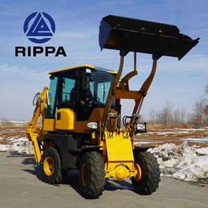 China Brand EPA New Bagger lader Bagger Mini Lader Bagger lader Günstiger Preis Rad Bagger lader Zum Verkauf - Product Image 6