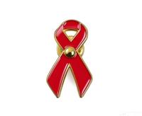 Pins de Concienciación sobre el Cáncer de Mama de Aleación de Zinc, Impermeables, con Esmalte Suave, Diseño Personalizado, Color Personalizado, Pin con Cinta de Concienciación sobre el VIH SIDA