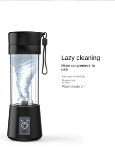 400ml <span class=keywords><strong>TikTok</strong></span> Portable Outdoor Mini Electric USB Juice Smoothie Mixer Petite lame en acier inoxydable pour une utilisation en déplacement - Product Image 4