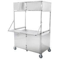 Chariot Commercial Multifonctionnel Pliant de Distribution de Snacks Neuf pour Stand Mobile Extérieur de Marché Nocturne