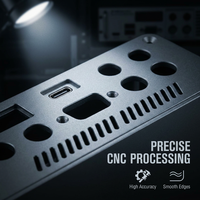 Chasis de Aluminio para Montaje en Rack de 19 Pulgadas 1U 2U 3U, Fabricación Personalizada CNC, Caja de Servidor IPC para Redes y Comunicaciones