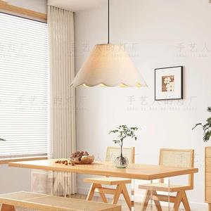 Lampe suspendue de style Zen japonais, ronde blanche, LED E27, pour salle de thé, chambre à coucher, café - Product Image 5