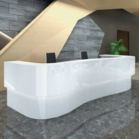 Cuisson Peinture Arc Guide Caissier Service Consultation Bureau Personnalisable Cuit Émail Réception Bureau pour Salon De Beauté Entreprise