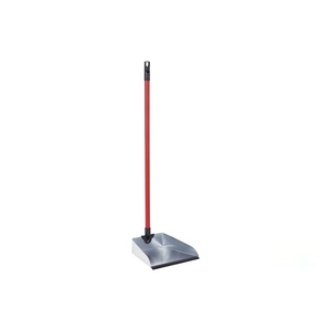Recogedor - Recogedor metálico galvanizado con goma y mango, dimensiones 83 x 24 cm, ideal para recoger y canalizar residuos - Product Image 1