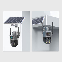 Precio de fábrica directo 360 grados remoto móvil Wifi Cámara solar cámaras de seguridad al aire libre detección de movimiento