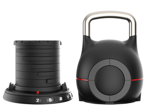 7 in 1 Adjustable Steel <strong>Kettlebells</strong> <strong>10kg</strong> Custom Logo OEM Free Weights Dumbbell Grip Unisex Home Gym Use - Product Image 2