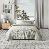 Ensemble rafraîchissant 100% Eucalyptus certifié OEKO-TEX, doux et soyeux, pour drap plat taille Queen, respirant, en Lyocell 300 fils, idéal pour les personnes ayant chaud la nuit
