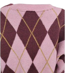 2025 nuevo modelo clásico patrón <span class=keywords><strong>de</strong></span> <span class=keywords><strong>rombos</strong></span> suéter <span class=keywords><strong>de</strong></span> manga larga con botones <span class=keywords><strong>de</strong></span> punto Vintage ODM grueso <span class=keywords><strong>para</strong></span> mujeres <span class=keywords><strong>para</strong></span> invierno otoño - Product Image 5