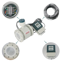 Medidor de Flujo Electromagnético Inteligente con Wifi, Brida RS485 de 100 mm, para Aguas Residuales y Drenaje