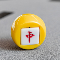 Accessoires de Mahjong pour le démarreur de jeu (direction du vent) : dés colorés en acrylique, code sud-est, nord-ouest, centre, dés blancs, grands