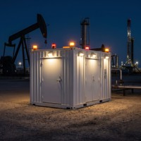 Centre de distribution d'énergie modulaire personnalisé en conteneur, étanche IP66, pour le pétrole et le gaz