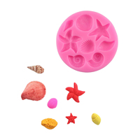 Moule en silicone pour bonbons, queue de sirène, coquillage, étoile de mer, pour sucre, chocolat, fondant, et pour la création de moules en résine DIY