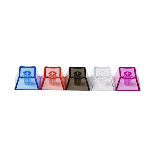 Highly PC Cross-Shaped Personalized Colorful Fully Transparent Mechanical Keyboard Translucent Keycaps Made in China