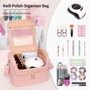 Échantillon Gratuit : Trousse de Rangement Portable pour Maquillage, Kit de Voyage pour Technicien(ne) Ongulaire, Outils de Manucure, Organisateur de Vernis à Ongles - Product Image 6