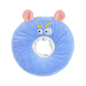 Collier de protection en coton pour <span class=keywords><strong>chat</strong></span> et chien avec foulard, pour post-chirurgie de stérilisation, anti-griffures, anti-morsures, réglable, motif dessin animé, collier de protection souple - Product Image 1