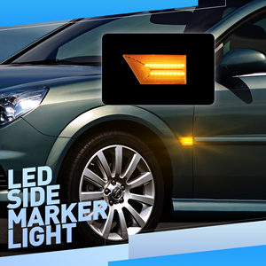 Luce indicatore di direzione lampada lampeggiatore laterale trasparente lente LED luce di posizione laterale per <span class=keywords><strong>Opel</strong></span> Vectra C 2002-2008/<span class=keywords><strong>Signum</strong></span> 2003-2008 - Product Image 6