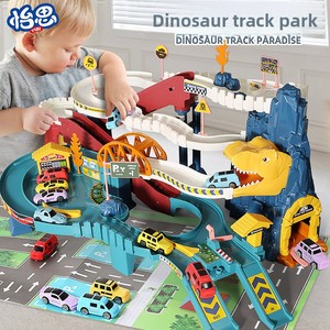 Jeu de Piste de Course de Voitures Dinosaures avec Parking, Aventure Éducative Interactif en Plastique, Échelle 1:5, Unisexe, Tous Âges - Product Image 2