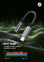 LDNIO LSY80c Câble de contrôle de fil audio Hi-Fi USB-C à 3.5mm femelle avec puce audio DAC