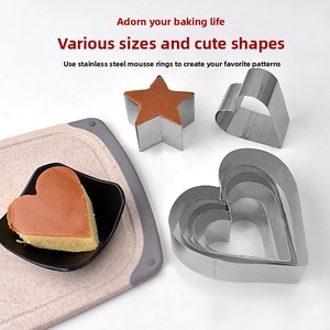 Di alta qualità in acciaio inox torta di cottura anelli Set a forma di stella torta Mousse stampo per torta di pasticceria Mousse e Pancake - Product Image 3