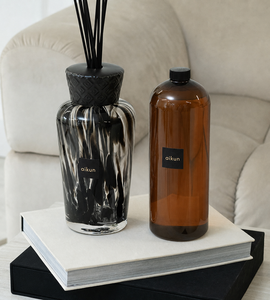 Aikun Large Capacity Long Lasting Flame Free Aromatic Glass Reed <b>Diffuser</b> Gift Set with Dual <b>Bottles</b> for Home Room Decor - Product Image 2