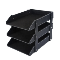 Rangement de bureau multifonctionnel Business en cuir PU organisateur de bureau