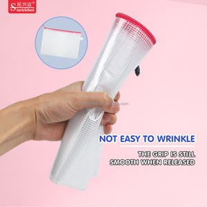 Tùy chỉnh in PVC văn phòng thư mục Dây kéo tập tin túi lưới với nhiều màu A4 mẫu túi cho các trường học sử dụng nhiều màu tùy chọn - Product Image 3