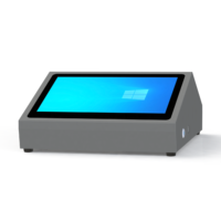 Caja Registradora de Escritorio con Pantalla Táctil Dual, Sistema Operativo Windows, CPU de Cuatro Núcleos, Construcción Metálica, MSATA128GB/256G/512G, DDR3 8G/16G