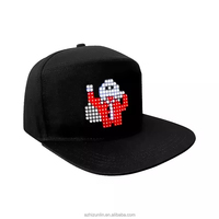 Cappello LED RGB Programmabile Zhizunlin, Smart Hat con Display a Colori Completo Controllabile via App Wireless per Feste di Natale, Ringraziamento, Halloween, Pasqua