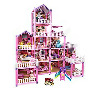 Romantic assembled house creative assembled building model DIY big doll house for girls kids