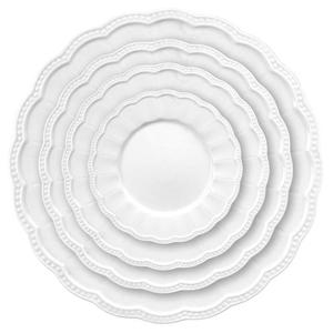 Stock Wholesale French Style Embossed Pink Dinnerware Set Romantic Lace Charger <b>Plates</b> <b>Ceramic</b> Relief Wedding - Product Image 5