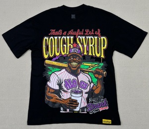 T-shirts graphiques Cough Syrup en coton de haute qualité, col rond, manches courtes, respirants, décontractés, coupe ample, streetwear pour hommes - Product Image 1