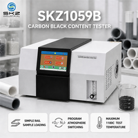 SKZ1059B Maximum 1100 ℃   Programme de chargement d'échantillons sur rail simple, testeur de teneur en carbone noir PVC avec commutation d'atmosphère