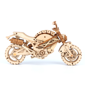 Nouveau MAYBEARS Ensemble de puzzles en <span class=keywords><strong>bois</strong></span> 3D éducatif, modèle de <span class=keywords><strong>moto</strong></span> à construire soi-même, blocs de construction STEM, jouets pour enfants de 8 ans et plus, 3 étoiles, cadeau décoratif - Product Image 2
