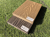 Plancher composite extérieur WPC à âme pleine gaufrée en 3D 140x20mm, haute qualité, haute résistance pour grandes surfaces