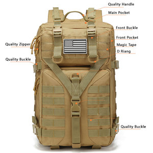 Mochila Táctica Personalizada OEM, Patrón de Camuflaje Oxford, Forro de Poliéster, Sistema Molle, para Senderismo, Caza, Moda - Product Image 5