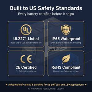 Paquete de Baterías Personalizado OEM de 48V/72V 100Ah LiFePO4 para Carrito de Golf Eléctrico |   Certificado por UL |   Repuesto de Encaje para Club Car - Product Image 5
