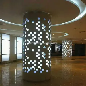 호텔 프로젝트를 위한 장식적인 기둥 알루미늄 그루터기 란