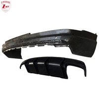 Z-ART 2015 2018 Audi Q7 Diffuseur arrière en fibre de carbone, lèvre de spoiler pour l'amélioration esthétique de la carrosserie extérieure