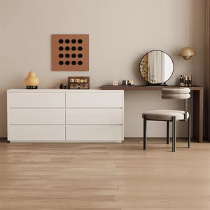 2025 nueva luz de lujo crema plegable almacenamiento dormitorio tocador Simple moderno <span class=keywords><strong>MESA</strong></span> DE cabeceira - Product Image 3