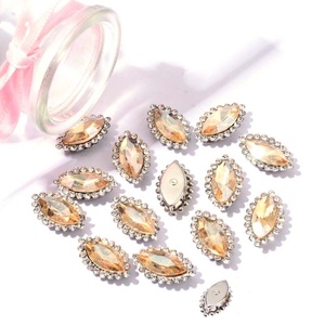 <span class=keywords><strong>Ma</strong></span> <span class=keywords><strong>Yan</strong></span> Sun Flower Glass Accessoires cousus à la main pour chaussures et vêtements Loose Rhinestones Drill Water Claw Drill Hoop - Product Image 6